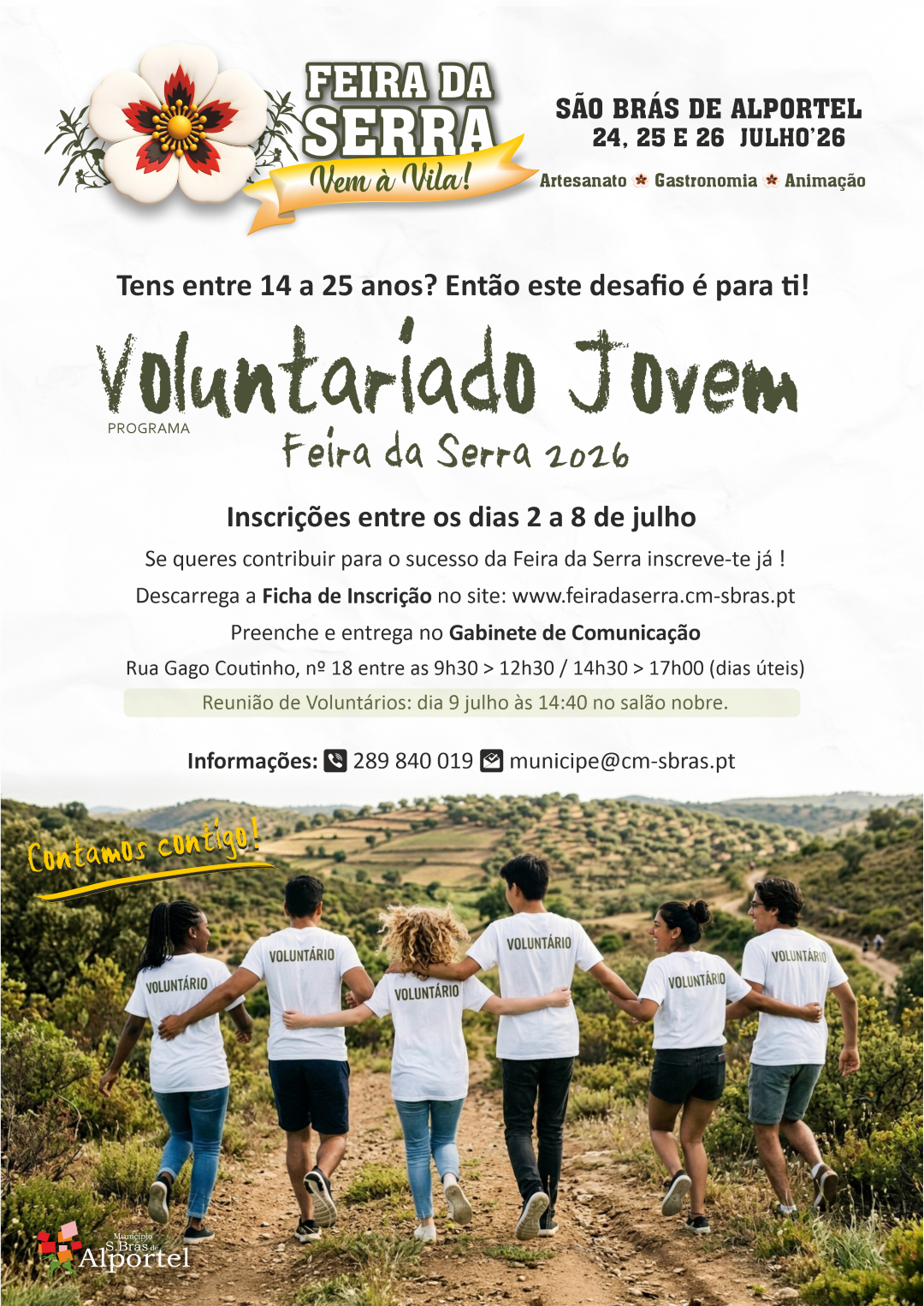 Cartaz Voluntariado Jovem - FS2026